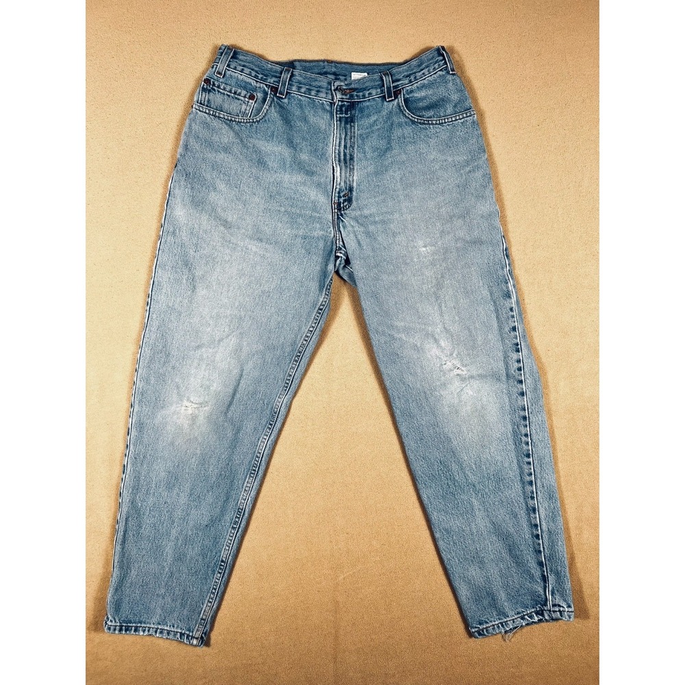 Vintage Levi's 560 Loose Fit Tapered Leg Jeans USA Made W33 L28 Light Wash READ